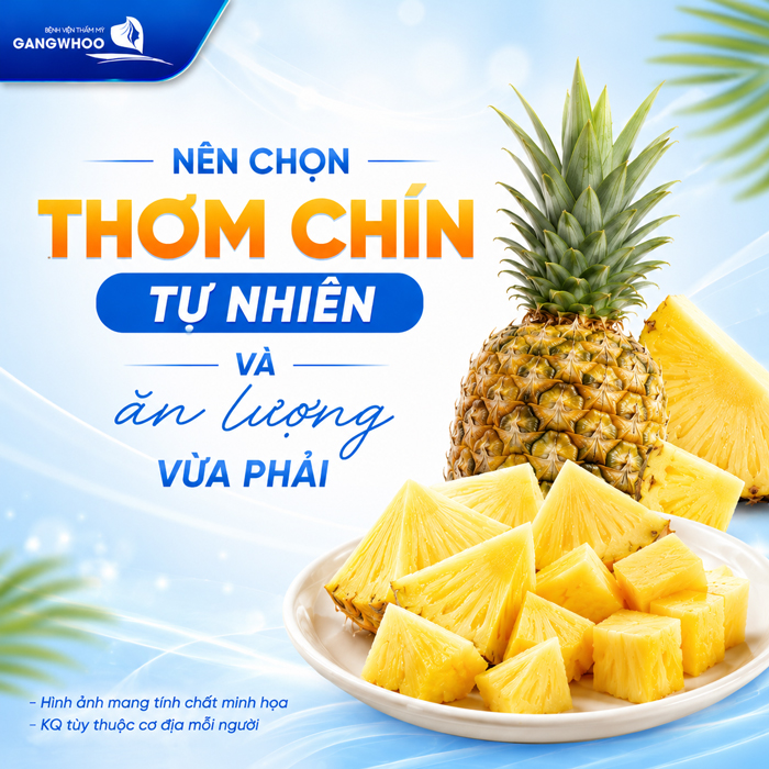 Trong trái thơm có Enzyme tự nhiên giúp giảm sưng nề và lành thương nhanh chóng