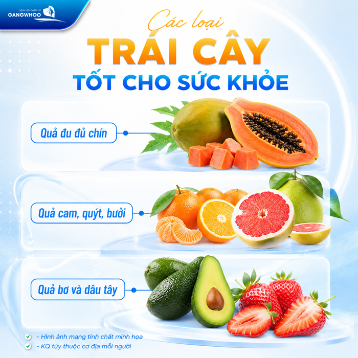 Các loại trái cây tốt cho sức khỏe nên ăn sau nâng mũi