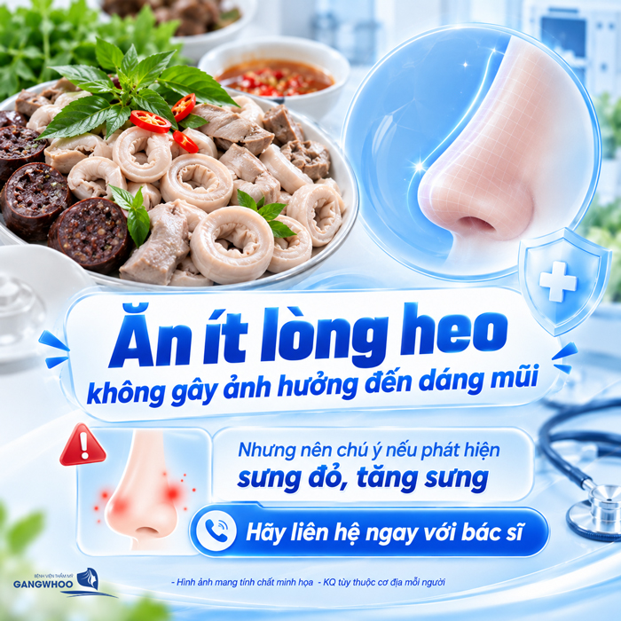 Nâng Mũi Ăn Lòng Heo Được Không? Bác Sĩ Giải Đáp Chi Tiết