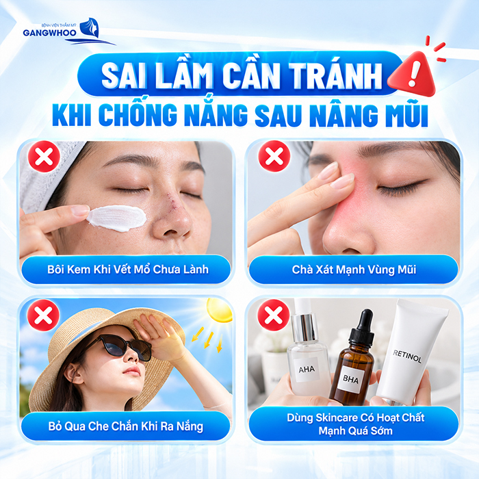 Nâng Mũi Bao Lâu Được Bôi Kem Chống Nắng? Bác Sĩ Giải Đáp