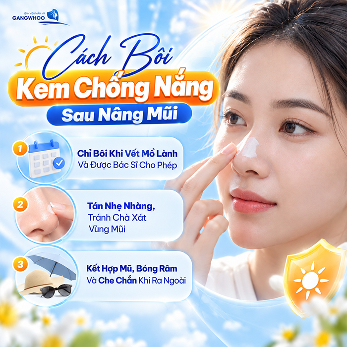Nâng Mũi Bao Lâu Được Bôi Kem Chống Nắng? Bác Sĩ Giải Đáp